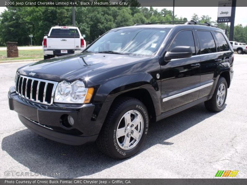 Black / Medium Slate Gray 2006 Jeep Grand Cherokee Limited 4x4