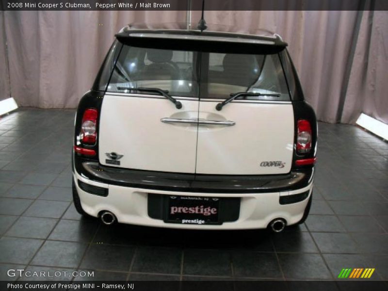 Pepper White / Malt Brown 2008 Mini Cooper S Clubman