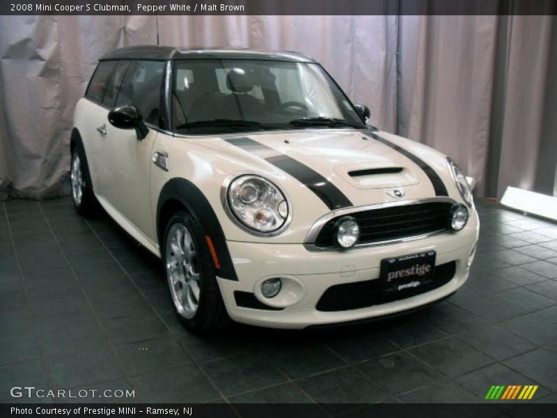 Pepper White / Malt Brown 2008 Mini Cooper S Clubman