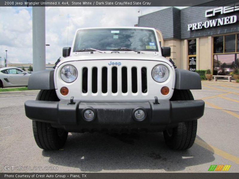 Stone White / Dark Slate Gray/Med Slate Gray 2008 Jeep Wrangler Unlimited X 4x4