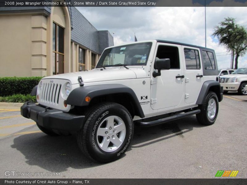 Stone White / Dark Slate Gray/Med Slate Gray 2008 Jeep Wrangler Unlimited X 4x4