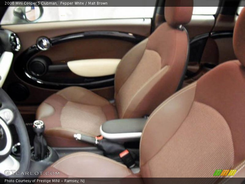 Pepper White / Malt Brown 2008 Mini Cooper S Clubman