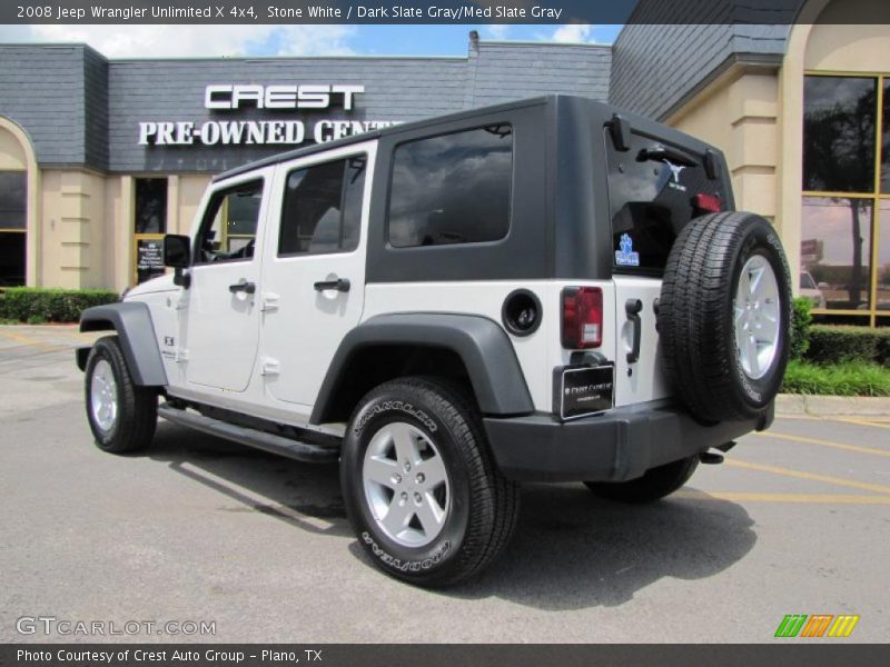 Stone White / Dark Slate Gray/Med Slate Gray 2008 Jeep Wrangler Unlimited X 4x4