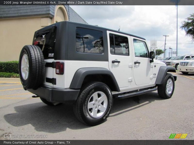 Stone White / Dark Slate Gray/Med Slate Gray 2008 Jeep Wrangler Unlimited X 4x4