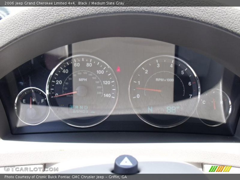 Black / Medium Slate Gray 2006 Jeep Grand Cherokee Limited 4x4