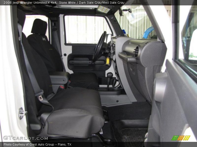 Stone White / Dark Slate Gray/Med Slate Gray 2008 Jeep Wrangler Unlimited X 4x4