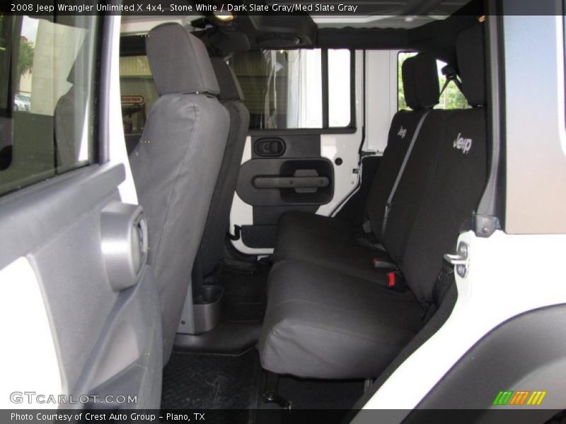 Stone White / Dark Slate Gray/Med Slate Gray 2008 Jeep Wrangler Unlimited X 4x4