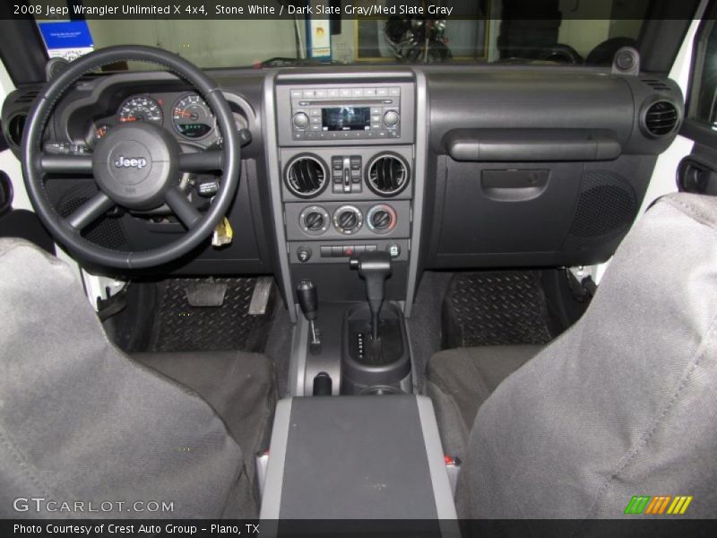 Stone White / Dark Slate Gray/Med Slate Gray 2008 Jeep Wrangler Unlimited X 4x4