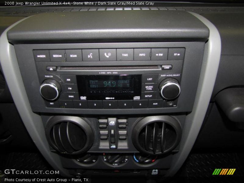 Stone White / Dark Slate Gray/Med Slate Gray 2008 Jeep Wrangler Unlimited X 4x4