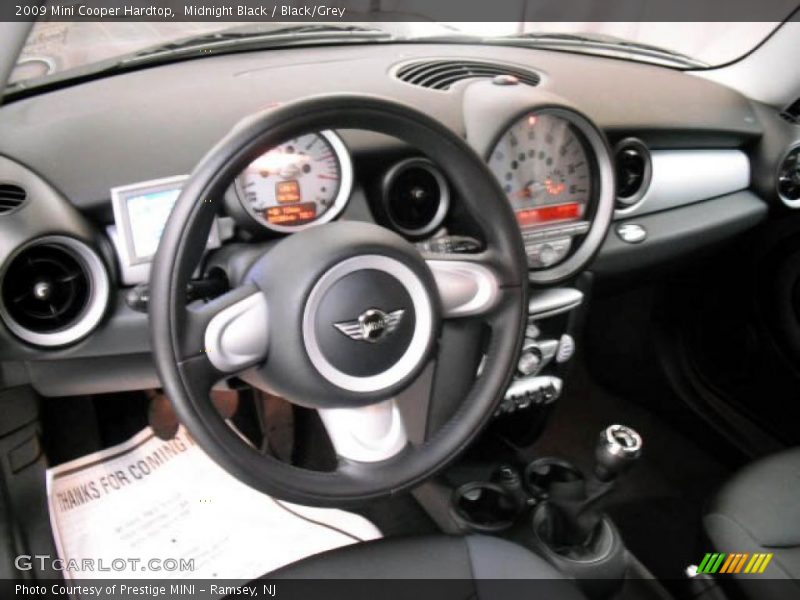 Midnight Black / Black/Grey 2009 Mini Cooper Hardtop