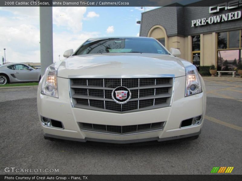 White Diamond Tri-Coat / Cashmere/Cocoa 2008 Cadillac CTS Sedan