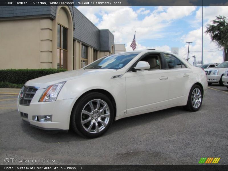 White Diamond Tri-Coat / Cashmere/Cocoa 2008 Cadillac CTS Sedan