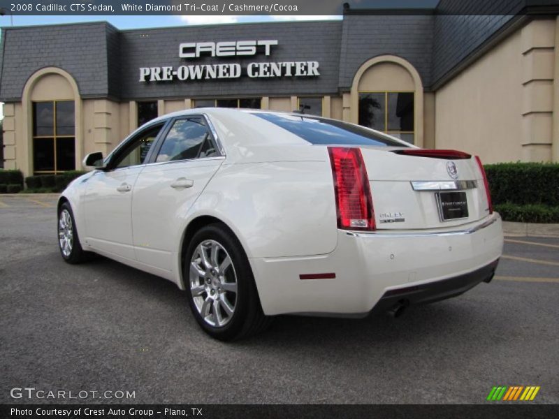 White Diamond Tri-Coat / Cashmere/Cocoa 2008 Cadillac CTS Sedan