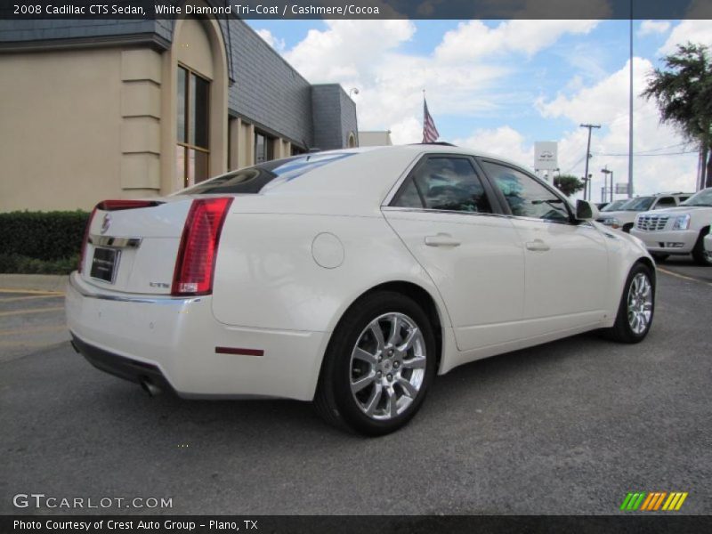 White Diamond Tri-Coat / Cashmere/Cocoa 2008 Cadillac CTS Sedan