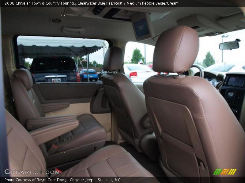 Clearwater Blue Pearlcoat / Medium Pebble Beige/Cream 2008 Chrysler Town & Country Touring