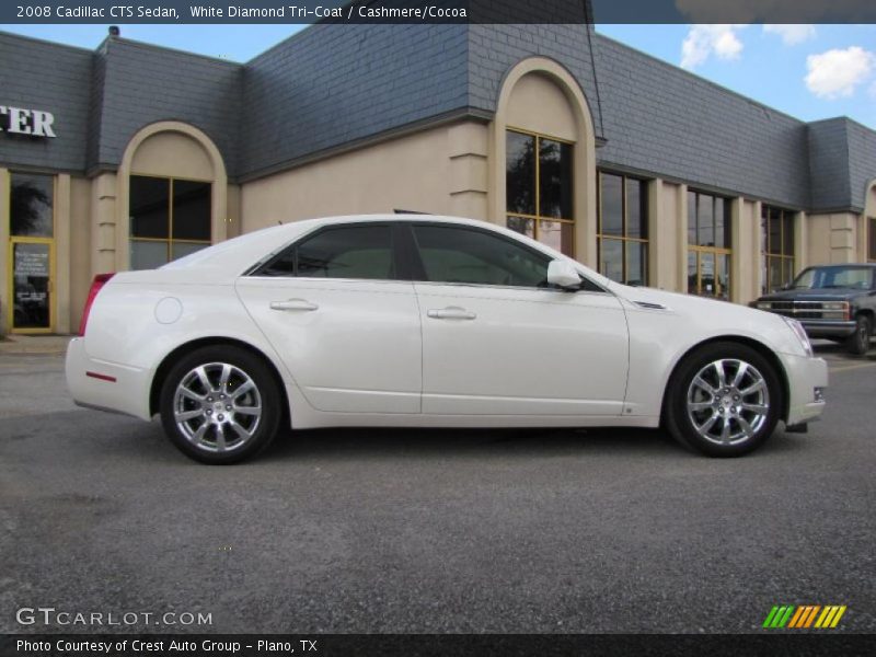 White Diamond Tri-Coat / Cashmere/Cocoa 2008 Cadillac CTS Sedan