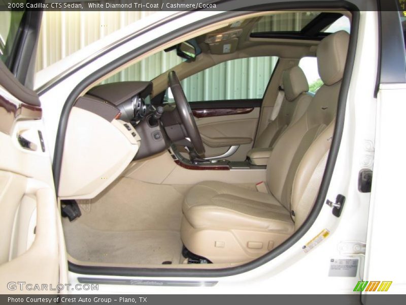 White Diamond Tri-Coat / Cashmere/Cocoa 2008 Cadillac CTS Sedan