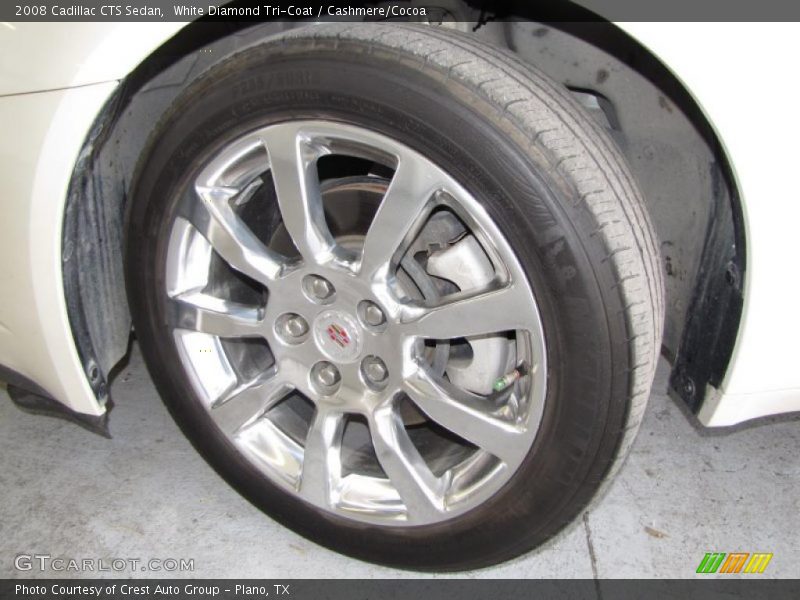 White Diamond Tri-Coat / Cashmere/Cocoa 2008 Cadillac CTS Sedan