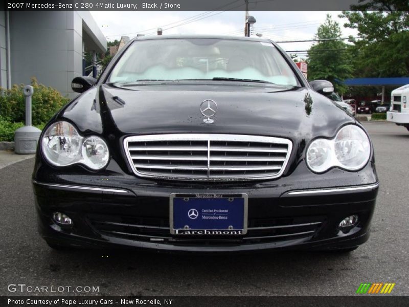 Black / Stone 2007 Mercedes-Benz C 280 4Matic Luxury
