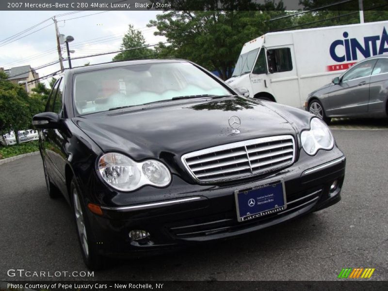 Black / Stone 2007 Mercedes-Benz C 280 4Matic Luxury