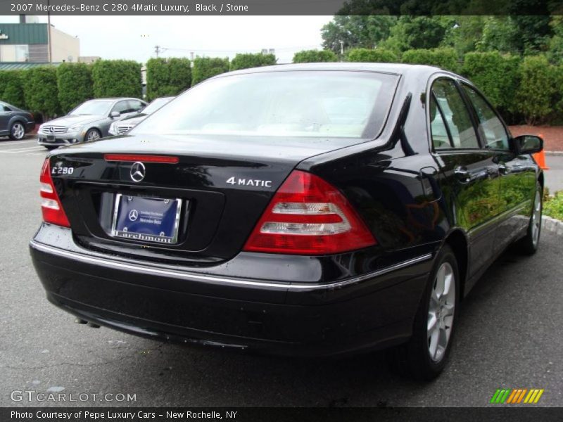 Black / Stone 2007 Mercedes-Benz C 280 4Matic Luxury
