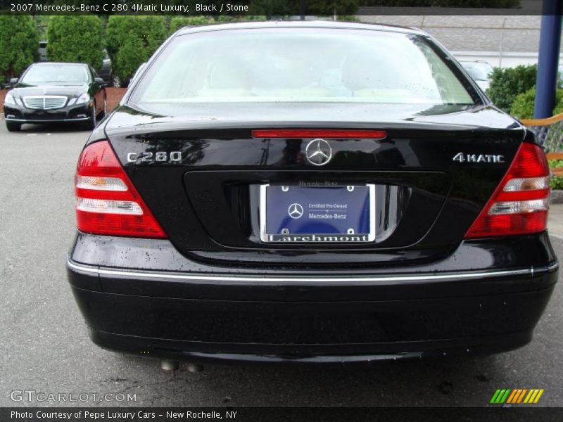 Black / Stone 2007 Mercedes-Benz C 280 4Matic Luxury