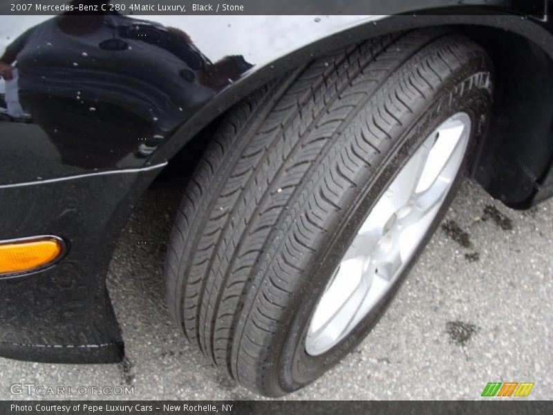 Black / Stone 2007 Mercedes-Benz C 280 4Matic Luxury