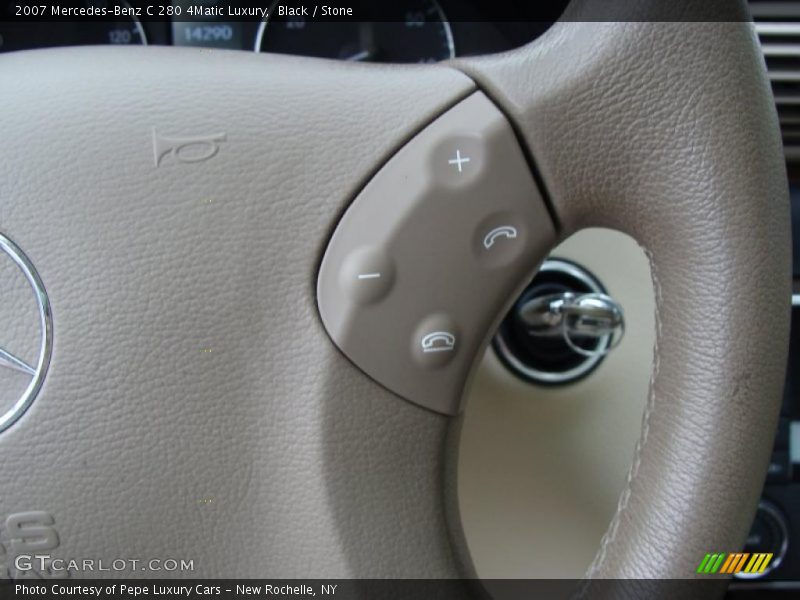 Black / Stone 2007 Mercedes-Benz C 280 4Matic Luxury