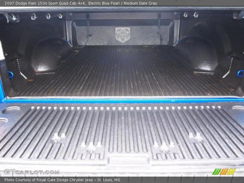 Electric Blue Pearl / Medium Slate Gray 2007 Dodge Ram 1500 Sport Quad Cab 4x4