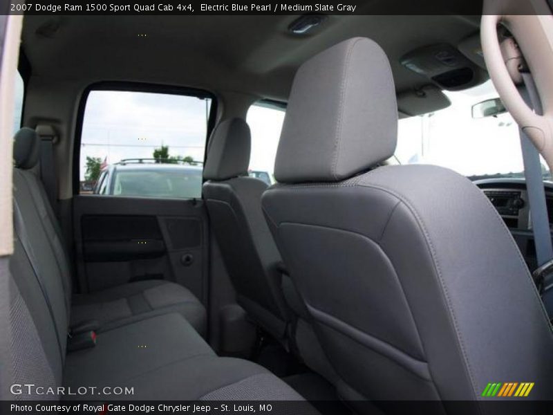 Electric Blue Pearl / Medium Slate Gray 2007 Dodge Ram 1500 Sport Quad Cab 4x4