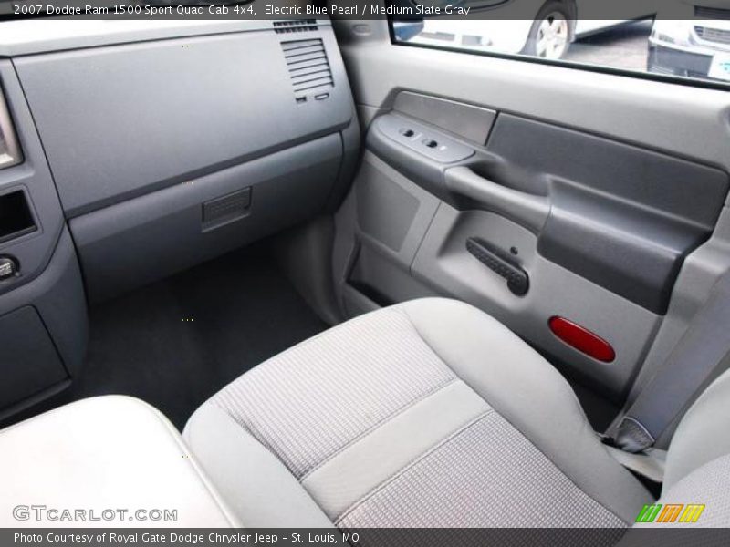 Electric Blue Pearl / Medium Slate Gray 2007 Dodge Ram 1500 Sport Quad Cab 4x4