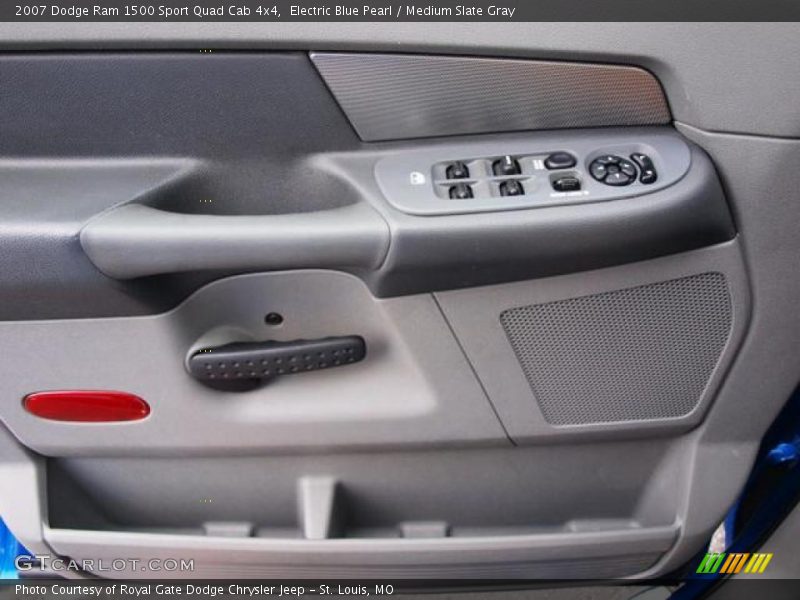Electric Blue Pearl / Medium Slate Gray 2007 Dodge Ram 1500 Sport Quad Cab 4x4