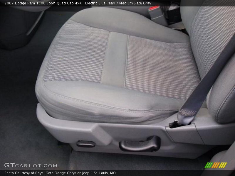 Electric Blue Pearl / Medium Slate Gray 2007 Dodge Ram 1500 Sport Quad Cab 4x4