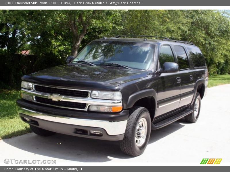 Dark Gray Metallic / Gray/Dark Charcoal 2003 Chevrolet Suburban 2500 LT 4x4