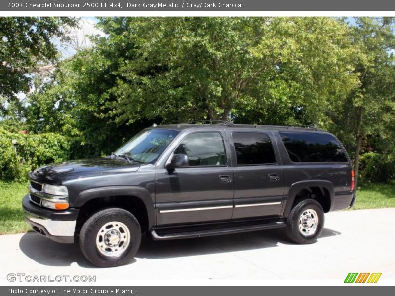 Dark Gray Metallic / Gray/Dark Charcoal 2003 Chevrolet Suburban 2500 LT 4x4