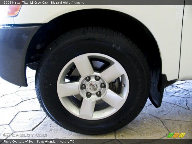 Blizzard White / Almond 2008 Nissan Titan LE Crew Cab