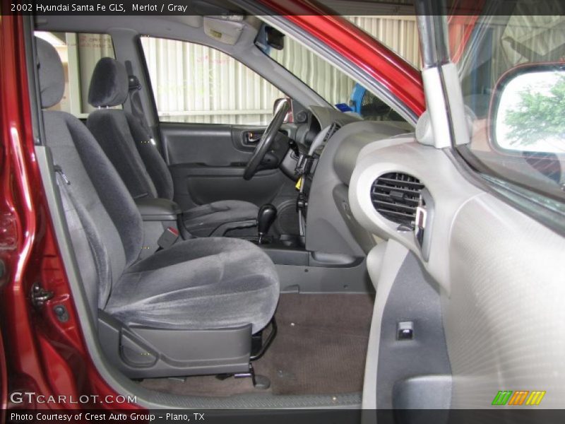Merlot / Gray 2002 Hyundai Santa Fe GLS
