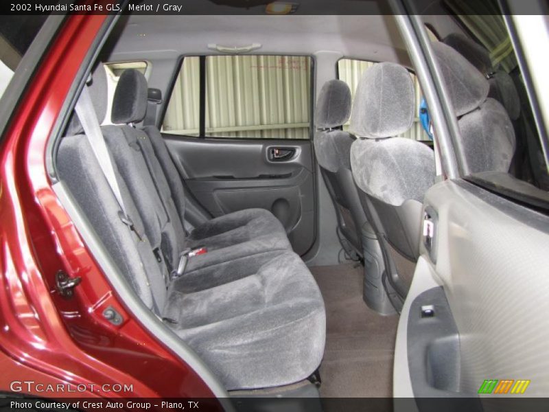 Merlot / Gray 2002 Hyundai Santa Fe GLS