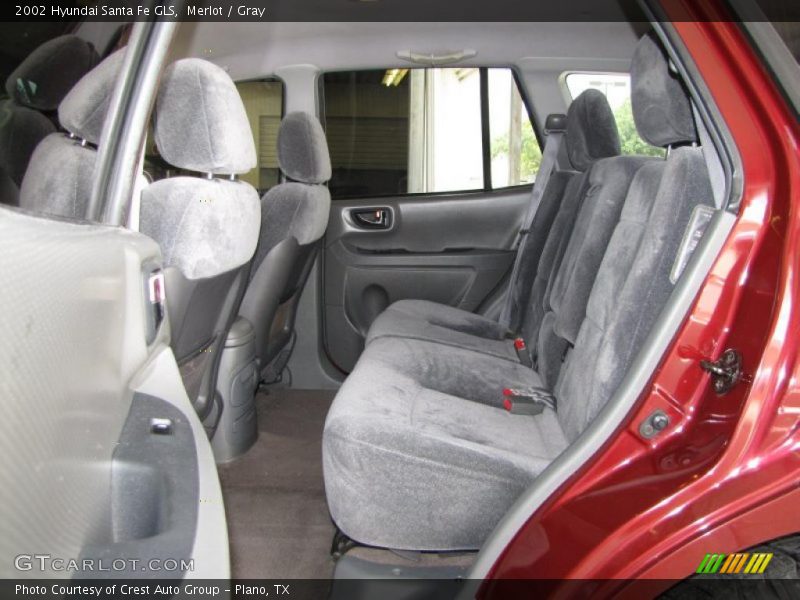 Merlot / Gray 2002 Hyundai Santa Fe GLS
