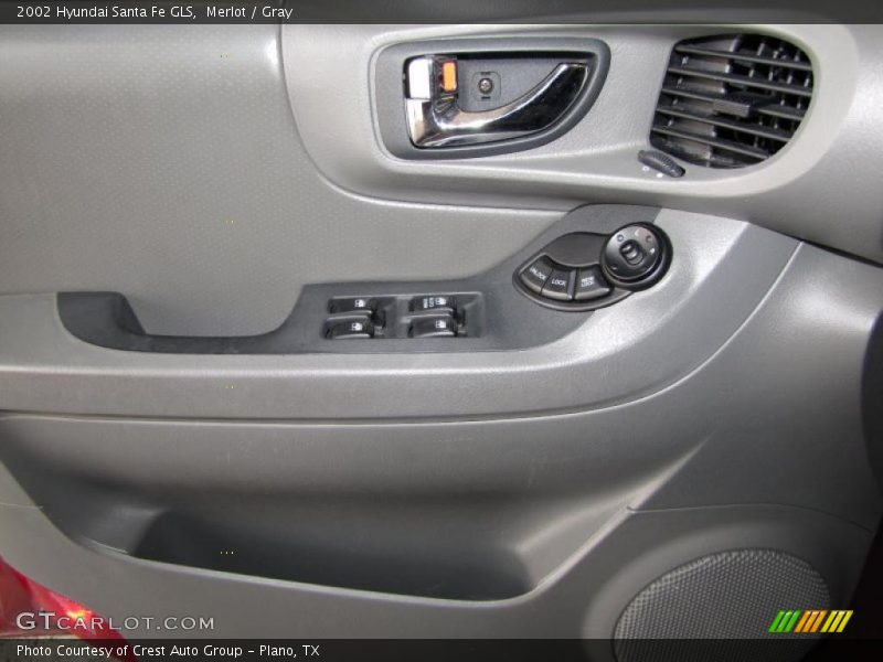 Merlot / Gray 2002 Hyundai Santa Fe GLS