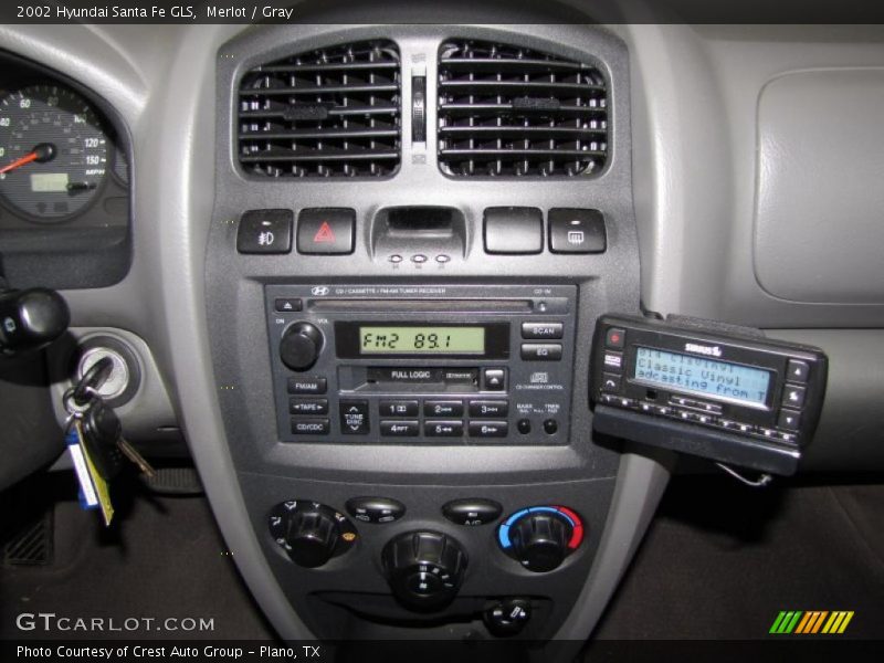 Merlot / Gray 2002 Hyundai Santa Fe GLS