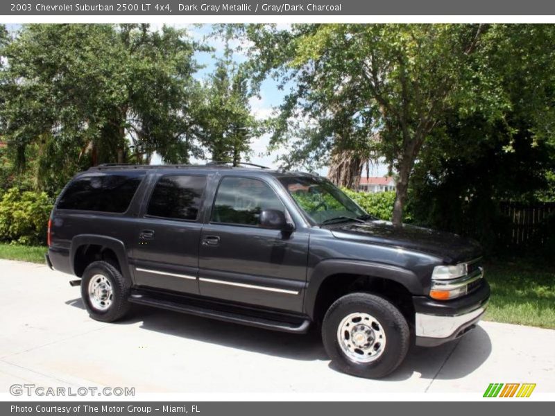Dark Gray Metallic / Gray/Dark Charcoal 2003 Chevrolet Suburban 2500 LT 4x4