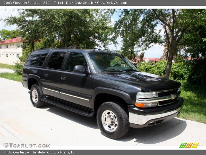 Dark Gray Metallic / Gray/Dark Charcoal 2003 Chevrolet Suburban 2500 LT 4x4