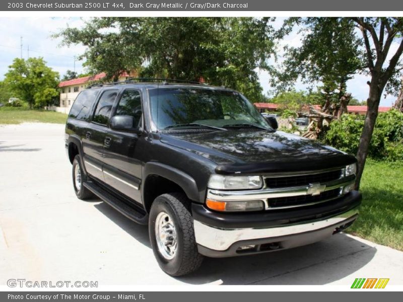 Dark Gray Metallic / Gray/Dark Charcoal 2003 Chevrolet Suburban 2500 LT 4x4