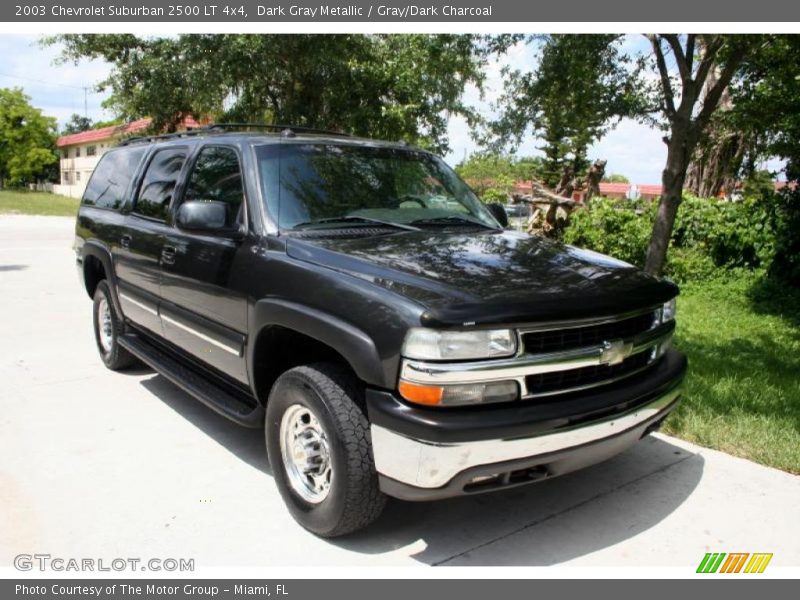 Dark Gray Metallic / Gray/Dark Charcoal 2003 Chevrolet Suburban 2500 LT 4x4