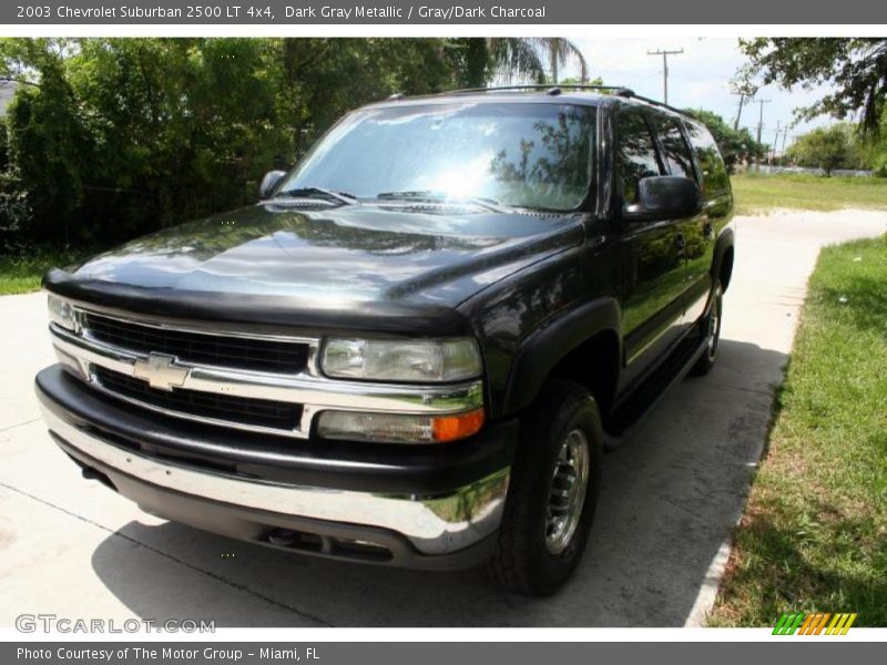 Dark Gray Metallic / Gray/Dark Charcoal 2003 Chevrolet Suburban 2500 LT 4x4