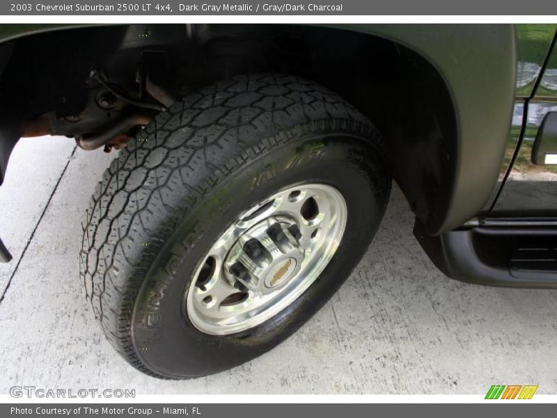 Dark Gray Metallic / Gray/Dark Charcoal 2003 Chevrolet Suburban 2500 LT 4x4