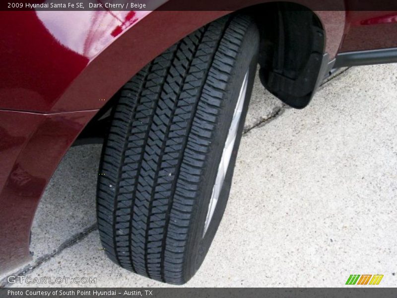 Dark Cherry / Beige 2009 Hyundai Santa Fe SE