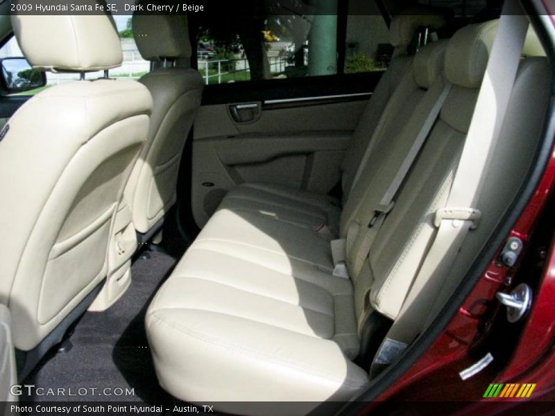 Dark Cherry / Beige 2009 Hyundai Santa Fe SE