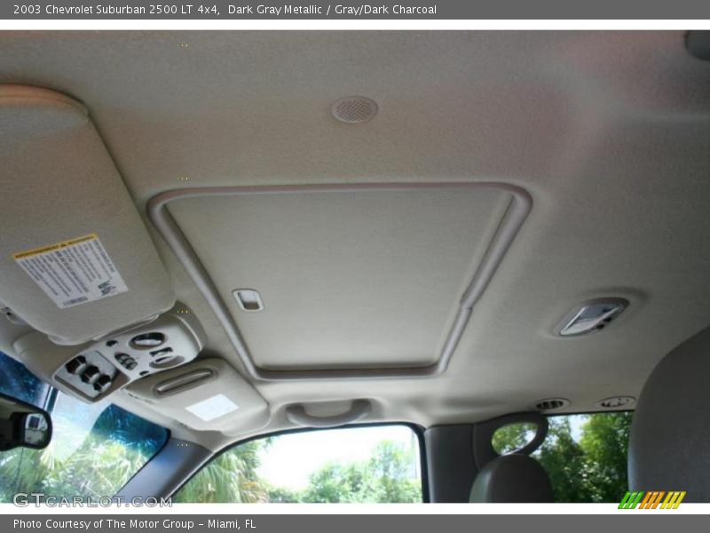 Dark Gray Metallic / Gray/Dark Charcoal 2003 Chevrolet Suburban 2500 LT 4x4